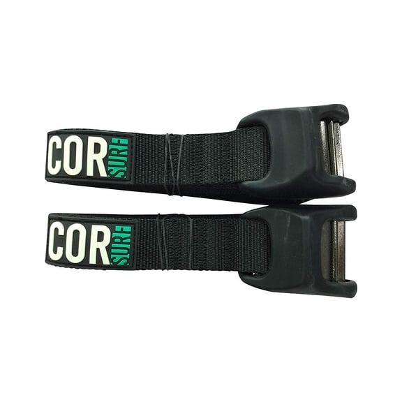 COR Surf Tie Down Straps Silicon - Surfboard Kayak and Canoes SUP Surf Roof Rack (9 Feet)
