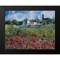 thumbnail image 2 of Cruysberg, Marijke 24x20 Black Modern Framed Museum Art Print Titled - My village at the river, 2 of 5