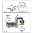 thumbnail image 2 of Anderic Replacement Universal Remote Control Conversion Kit with Dimming for Fan with Up and Down Lights - Includes Anderic RR7078TUDL and UC7067GMRX Receiver, 2 of 4