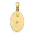 thumbnail image 3 of 14K Two-Tone Gold Charm Pendant Themed White 15 Flat Back Diamond-Cut 21.97 mm 10.5, 3 of 4