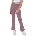 thumbnail image 2 of Sherrylily Girls Yoga Pants V Cross Waist Wide Leg Flare Pants High Waist Bootcut Pants with Pockets, 2 of 7
