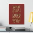 thumbnail image 4 of Scripture Walls Psalm 116:12 What Shall I Return Christian Wall Art Bible Verse Print Ready To Hang Unframed, 4 of 17