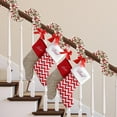 thumbnail image 5 of TETOU 32.8Ft Christmas Tinsel Garland Metallic Twist Red Green White Hanging Garland Wedding Birthday Decor, 5 of 7
