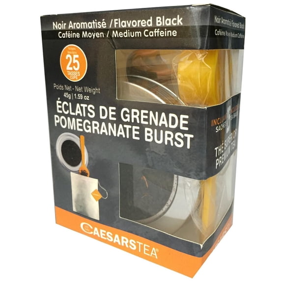 CAESARSTEA Pomegranate Burst Flavored Black Premium Tea