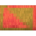 thumbnail image 1 of Ahgly Company Indoor Rectangle Abstract Orange Contemporary Area Rugs, 2' x 4', 1 of 1