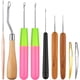 thumbnail image 1 of 9 Pieces Crochet Hook for Hair Different Sizes Latch Hook Interlocking Tool Crochet Hair Needles Dreadlock Accessories, 1 of 1