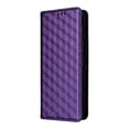 thumbnail image 4 of For Samsung Galaxy Z Fold 6 Wallet Case with RFID Blocking ID Credit Card Holder, Luxury Diamond Patterned Shiny PU Leather Magnetic Folio Book Flip Kickstand Shockproof Phone Case, Purple, 4 of 11