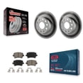 thumbnail image 1 of Transit Auto Rear Coated Disc Brake Rotors and Ceramic Pads Kit for Car Volkswagen GTI Audi A3 Quattro KGC-101760, 1 of 11