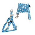 thumbnail image 1 of Caliber Laisse et Collier pour Chien Mode Brodée Motif Bleu - Moyen, 1 of 1
