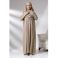 thumbnail image 6 of Ihvan Online Women’s Islamic Prayer Dress Set, One-Piece Abaya with Hijab and Beads, Mink, Indoor, 6 of 8