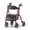 Red, variant on GAKMCIL Lightweight Foldable Rolling Walker, All-Terrain Mobility Walker with Seat, 6-Position Adjustable Height, Brake System, Double Storage Space, 350lbs Load for Seniors and Adults (Red)