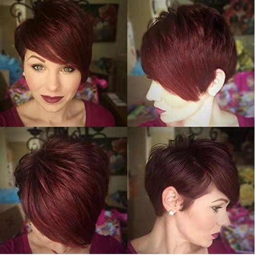 Short Pixie Cut Hair Wig Short Hairstyles Synthetic Wigs for Women Short Hair Wigs for Wome Replacement Wigs A1
