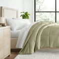 thumbnail image 4 of Breathable Cool Comforter All Season Lightweight Down-Alternative Solid Sage Green for King Size Bedding by Comfort Canopy, 4 of 13