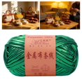 thumbnail image 1 of Hilo metálico brillante para camisetas, poliéster, crochet, 100 g, decoración del hogar, bricolaje, 40 m Verde, 1 of 8
