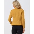thumbnail image 4 of Chaqueta Allegra K Mujer Gamuza Sintética Mostaza S, 4 of 5