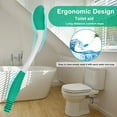 thumbnail image 3 of Limpiaparabrisas para glúteos Ayuda para el baño Clip para papel higiénico sin doblar Herramientas para utensilios de baño Agarre de silicona antideslizante 40 * 3,5 cm para mujeres embarazadas mayores discapacitadas ER, 3 of 5