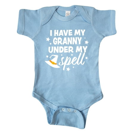 

Inktastic I Have My Granny Under My Spell with Cute Witch Hat Gift Baby Boy or Baby Girl Bodysuit