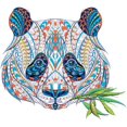thumbnail image 3 of 3D Pattern Wooden-Puzzle, Adult Children Creative Animal Shaped Jigsaw Puzzle, Irregular Building Block Puzzle Educational Toy, Home Family Artwork Décor, Holiday Birthday Gift Set (A4, Panda), 3 of 7