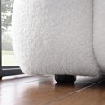 thumbnail image 6 of 5-Seater Sofa, 84.3/62.2 Inch Boucle Sofa, Upholsteried Marshmallow Sofa, White, 6 of 7