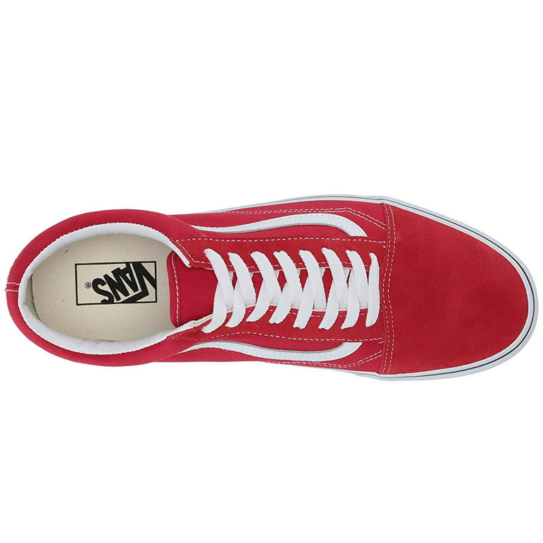 VANS Old Skool Red Checkered Canvas/Suede Lace Up Skate Shoes Mens Sz 10 