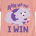 thumbnail image 3 of Disney Classics - Cats & Dogs - Yzma Cat I Win - Toddler And Youth Girls Short Sleeve Graphic T-Shirt, 3 of 5