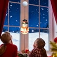 thumbnail image 4 of Christmas Snowman Pattern Window Suction Cup Lights, Battery Powered Holiday Decoration Lights with 13 Inch Length for Indoor Outdoor Festive String Lighting, 4 of 5