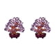 thumbnail image 4 of Wosthever Mini Crystal Money Tree Bonsai Style Purple Tree Home Office Decor Shui Feng Tipo 1 2Conjunto, 4 of 6