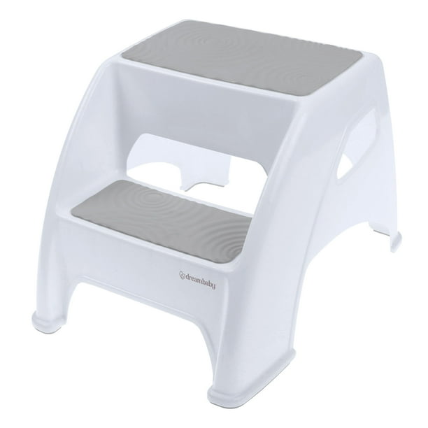 Taburete Dreambaby Toddler & Me, gris, 10.5 pulgadas de alto, 300 libras