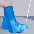 thumbnail image 2 of Shoe Covers Disposable Non Slip - Pack of 10(5 Pairs), Waterproof Shoe Booties Covers Blue One Size, 2 of 8