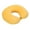 Yellow, variant on Memory Foam Travel Pillow, Travel Neck Pillow for Sleeping, Airplane Pillow for Neck Support, Chin, Lumbar and Leg, Bendable Neck Roll Pillow, 1 Pcs, 10.63x9.45"