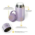 thumbnail image 3 of RTIC 16 oz Ceramic Lined Insulated Outback Bottle, Leak Resistant, Lavender Glitter, 3 of 7