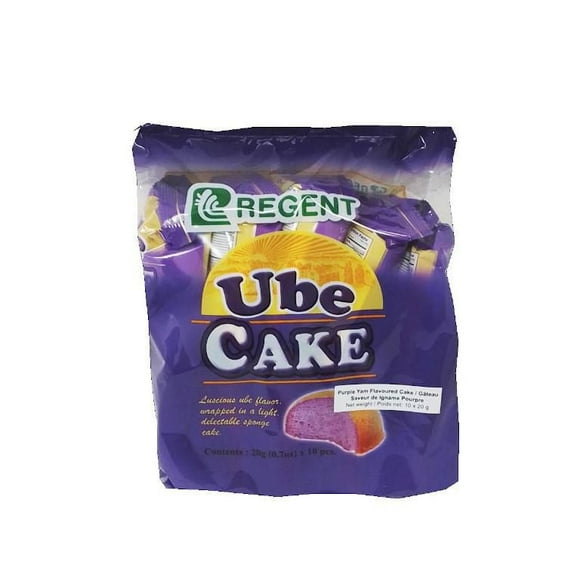 Regent Ube Cake 20g x 10 pcs, Contents : 20 g (.7 oz) x 10 pcs