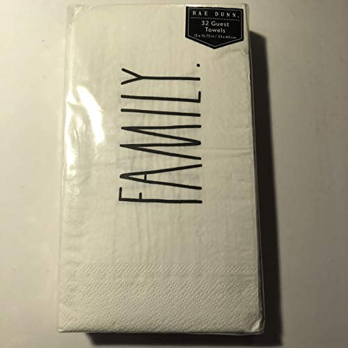 Rae Dunn Family Guest Towels 3 Ply Paper Napkins Set 32