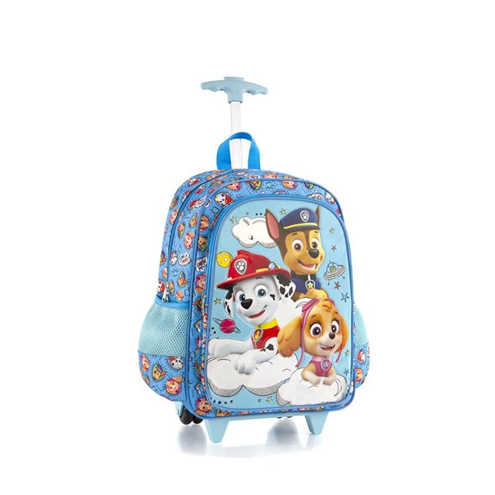 PAW Patrol Nickelodeon Core 18 Inch School Bag Rolling Backpack for