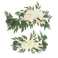 thumbnail image 2 of 2 Rustic Wedding Arch Lively Leaves with Ties And Clips Art Swag for Wedding Reception Tabletop Ceremony Window , white Option 4 F, 2 of 8