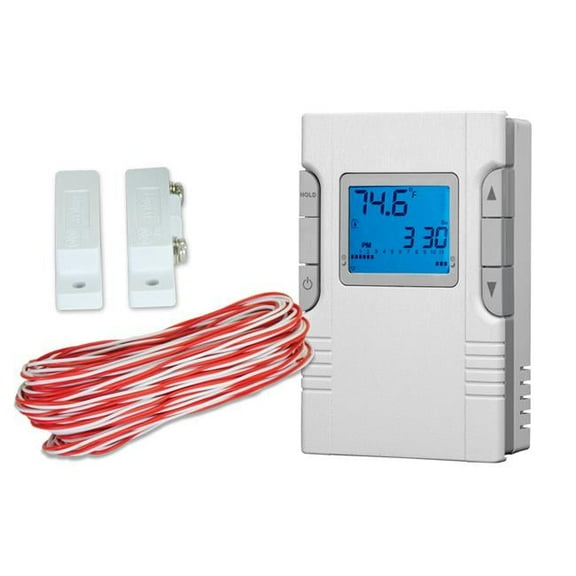 King Electric WRP120-B-KIT 120V 16A WRP Thermostat Kit with Window Contact & 50 ft. 18-2 Wire
