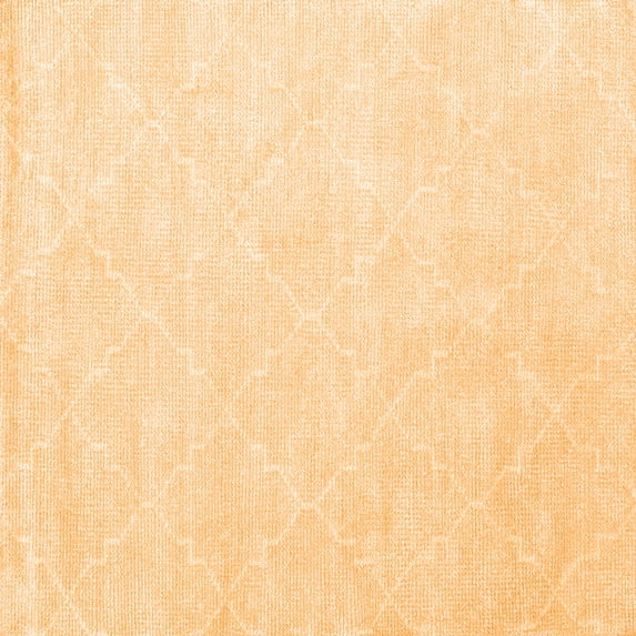 Ahgly Company Indoor Square Abstract Orange Contemporary Area Rugs, 4' Square