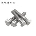 thumbnail image 3 of BE-TOOL 2/10 Pack Hex Screws Bolt 304 Stainless Steel M10 /M12 Hex Socket Button Hex Screw Hardware Silver, 3 of 4