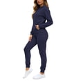 thumbnail image 6 of Women's 2-Piece Fleece Tracksuit Set Full Zip Hoodie and Jogger Pants Casual Lounge Outfit Fall Winter Daily Wear, 6 of 10
