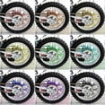 thumbnail image 4 of KAIYANG 36 fundas para ruedas de motocicleta, cubiertas para radios, cubiertas para llantas de motocross, 17,4 cm, color morado, 4 of 5