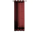 thumbnail image 3 of Gorgeous Home Linen Faux Silk Sheer Grommet Curtain Panels 108" x 63" Ruby Burgundy., 3 of 5