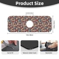 thumbnail image 2 of Bingfone rock record music Skull Print Splash Guard for Sink Faucet,Super Absorbent Fast Drying Mat Sink-Splash Guard Behind Faucet Drip Catcher for Kitchen,Sink Mat,Dish Drying Mat, 2 of 8