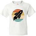 thumbnail image 3 of Inktastic Space Rocket Retro Sunset Youth T-Shirt, 3 of 5