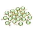 thumbnail image 1 of Unique Bargains Crystal Birthstone Charm, August Pendants Drop Bead Light Green, for Jewelry Making, 20 Pack, 1 of 6
