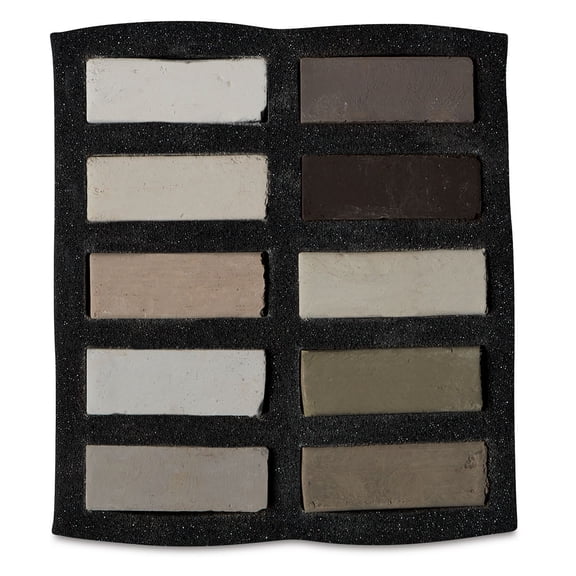 Art Spectrum Extra Soft Square Pastels - Umber and Earths, Set of 10