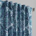 thumbnail image 5 of Half Price Drapes Printed Naples Aqua Blue Room Darkening Curtains for Bedroom(1 Panel), 50W X 84L, 5 of 6