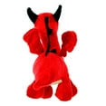 thumbnail image 2 of Mighty Jr Dragon Red Durable Plush Squeaky Dog Toy, 2 of 8