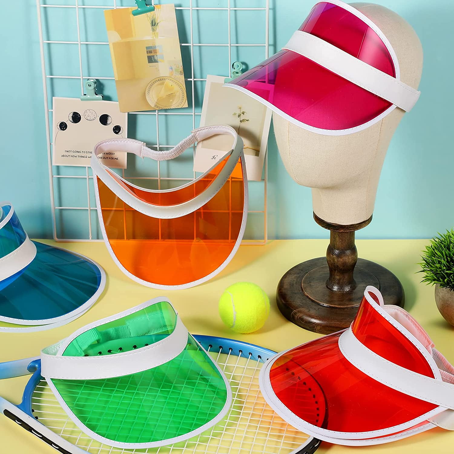 Sun Visors Plastic Clear Cap 