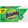 Bounty Quilted Napkins 1 Ply - 12" x 12" - White - Paper - Quilted, Soft, Absorbent, Strong, Durable - For Food Service, School, Office - 200 / Pack