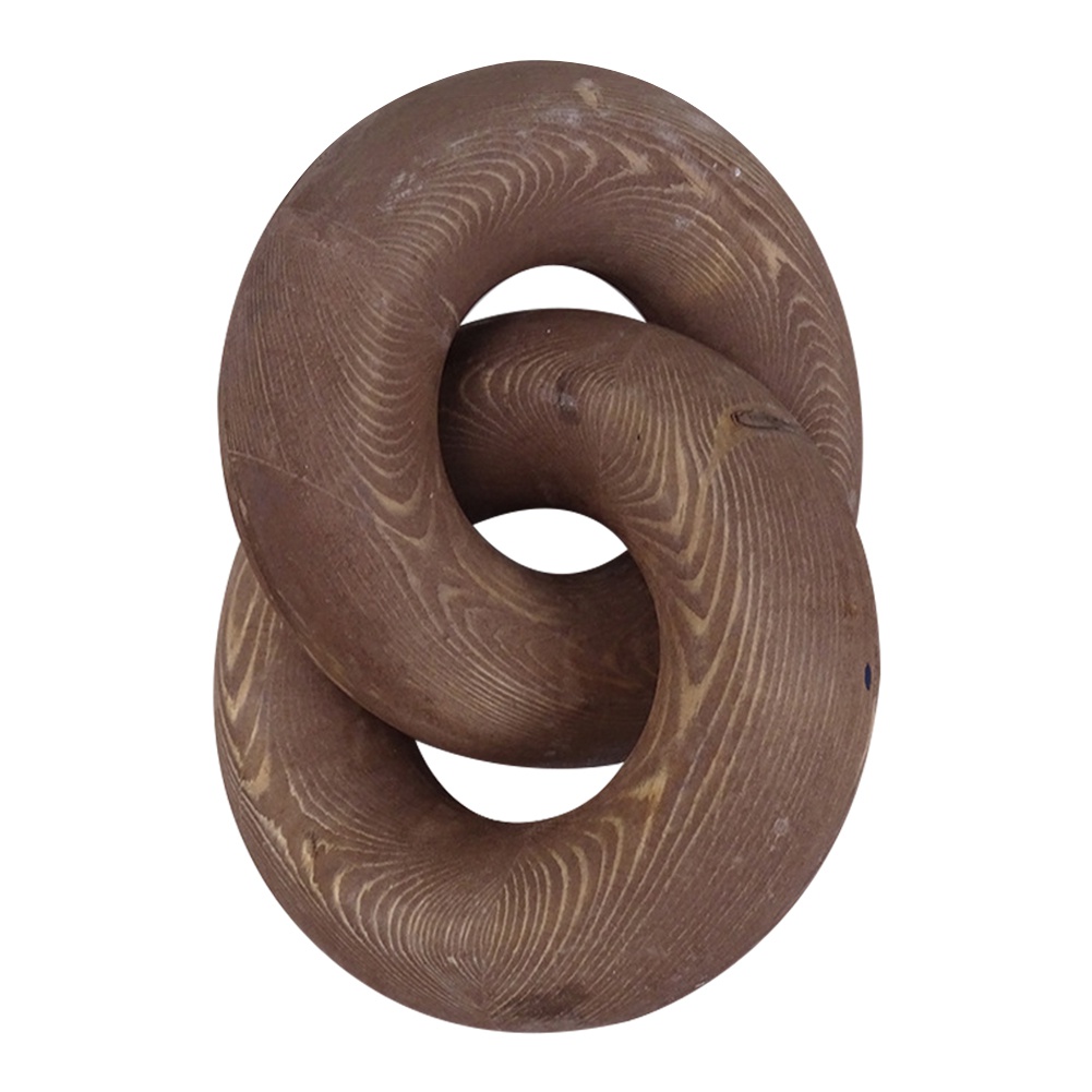 2Link Wood Knot Decor Wood Chain Link Decor Wood Decor for Living Room, Bedroom,Shelf, and